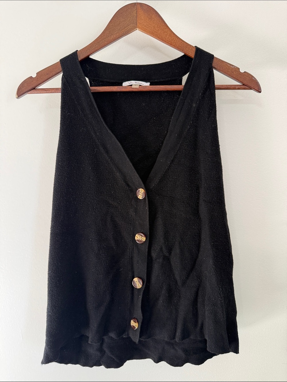 Vila Milano Black Knit Top